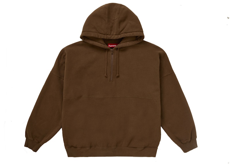 Order Supreme Sudadera con Capucha Cremallera Media Marrón Polvoriento