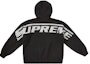 Buy Supreme Sudadera Con Capucha Cremallera Media Negra Lavada