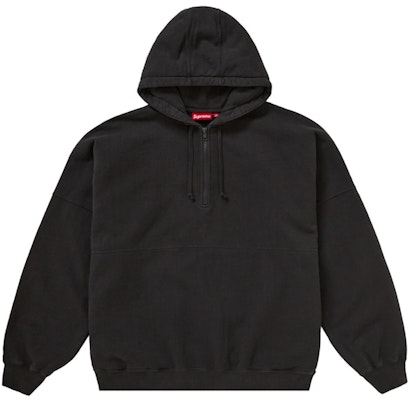 Supreme Sudadera Con Capucha Cremallera Media Negra Lavada Order Supreme Sudadera Con Capucha Cremallera Media Negra Lavada