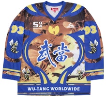 Supreme Wu-Tang Clan Hockey Jersey Blue Supreme Wu-Tang Clan Hockey Jersey Blue