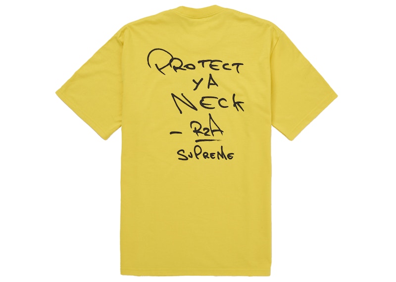 Order Supreme Wu-Tang Clan RZA 黃色短袖T恤