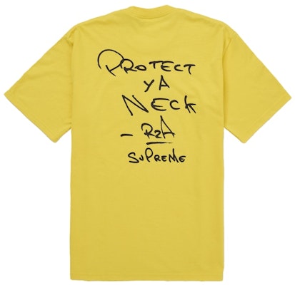 Supreme Wu-Tang Clan RZA 黃色短袖T恤 Order Supreme Wu-Tang Clan RZA 黃色短袖T恤