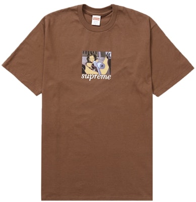 Supreme x Aeon Flux Gun Tee 'Brown' Buy Supreme x Aeon Flux Gun Tee 'Brown'