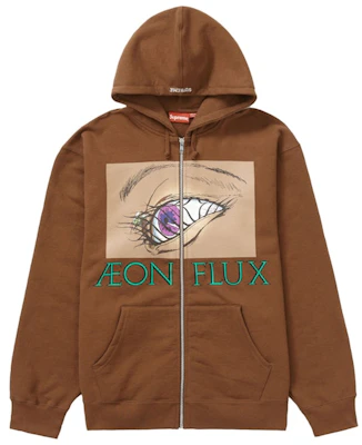 Supreme x Aeon Flux Zip Up Hooded Sweatshirt 'Brown' Buy Supreme x Aeon Flux Zip Up Hooded Sweatshirt 'Brown'