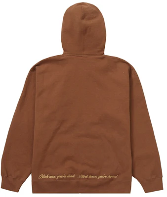 Supreme x Aeon Flux Zip Up Hooded Sweatshirt 'Brown' Order Supreme x Aeon Flux Zip Up Hooded Sweatshirt 'Brown'