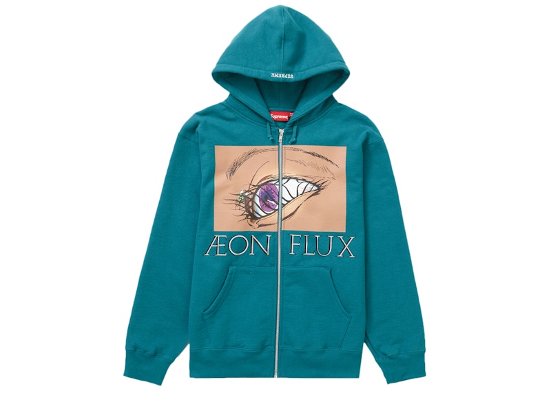 Buy Supreme x Aeon Flux Sudadera con Capucha con Cremallera 'Teal'