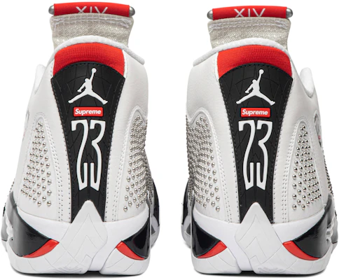 Supreme x Air Jordan 14 Retro 'White' BV7630-106 Details for Supreme x Air Jordan 14 Retro 'White' BV7630-106