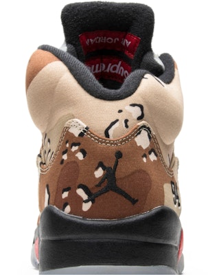 Supreme x Air Jordan 5 Retro 'Desert Camo' 824371-201 Sizing Supreme x Air Jordan 5 Retro 'Desert Camo' 824371-201