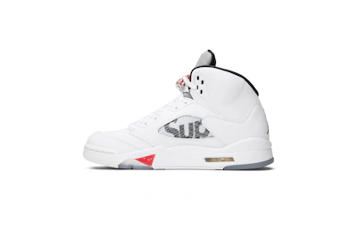Supreme x Air Jordan 5 Retro 'White'