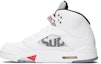 Lookbook Supreme x Air Jordan 5 Retro 'Putih' 824371-101