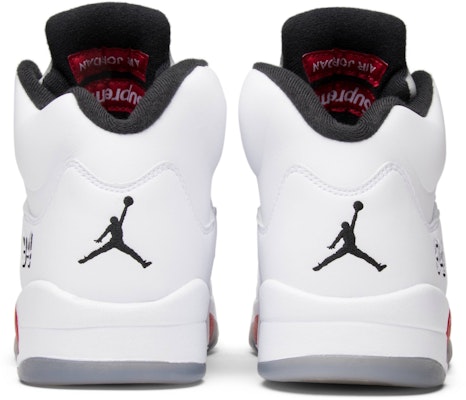 Supreme x Air Jordan 5 Retro 'White' 824371-101 Details for Supreme x Air Jordan 5 Retro 'White' 824371-101