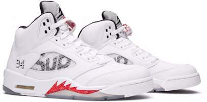Cheap Supreme x Air Jordan 5 復刻版 '白色' 824371-101