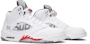 Cheap Supreme x Air Jordan 5 Retro 'Putih' 824371-101