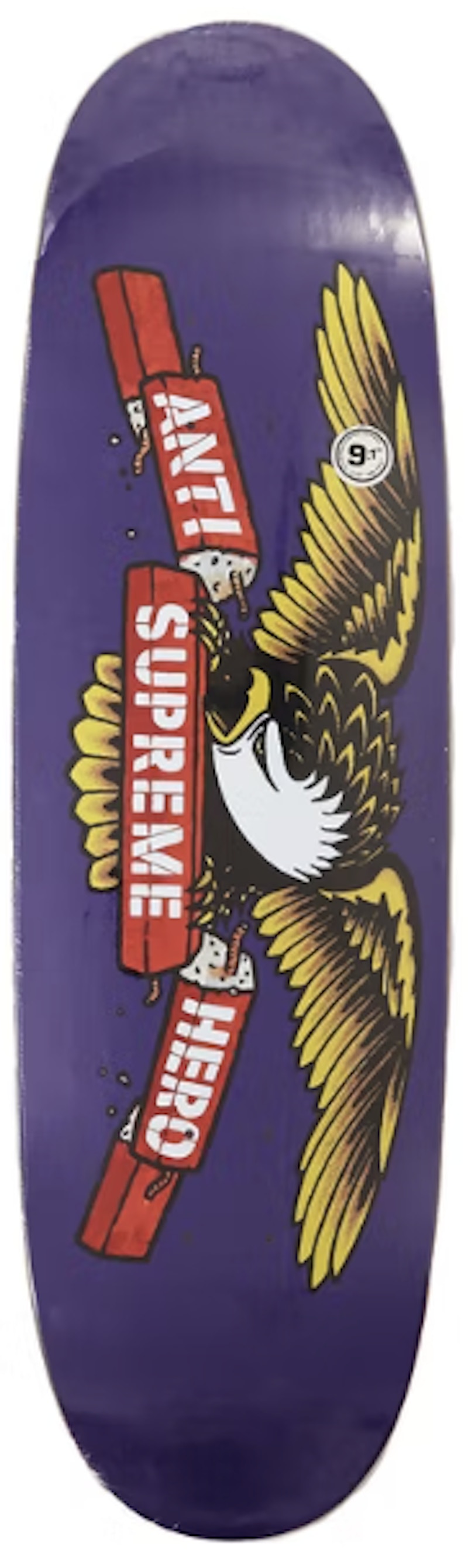 Supreme x ANTIHERO Curbs Skateboard Deck Purple