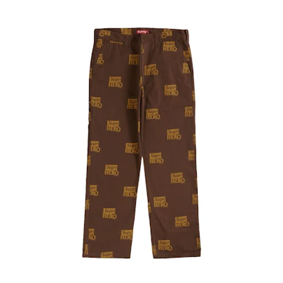 Supreme x ANTIHERO Work Pant Brown