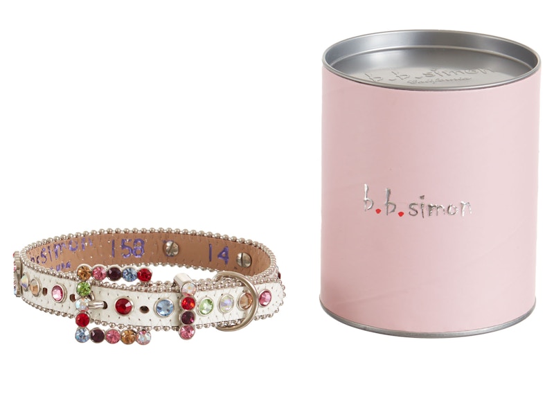 Shop Supreme x B.B. Simon 鉚釘白色狗項圈