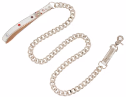 Supreme x B.B. Simon Studded Dog Leash White