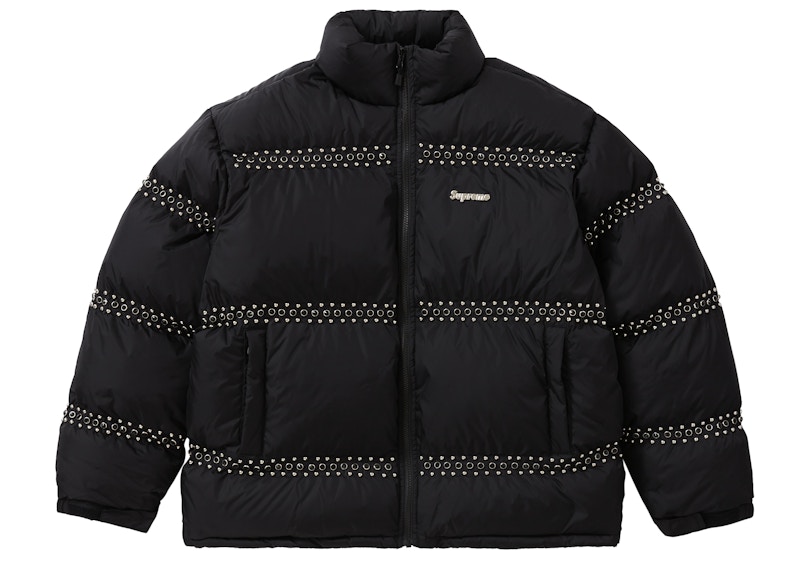 Supreme x B.B. Simon Studded Puffer Jacket Black