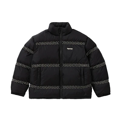 Supreme B.B. Simon Studded Puffer Jacket Black