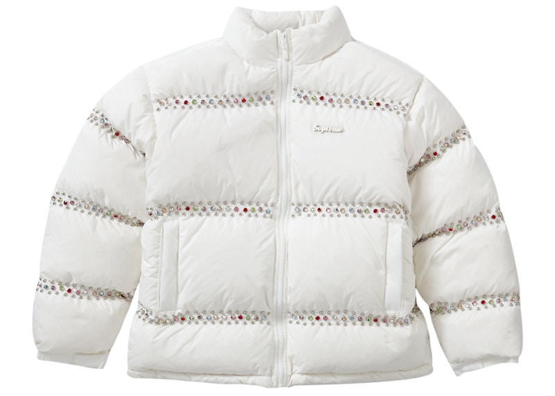 Buy 슈프림 x 비비 사이먼 스터드 푸퍼 재킷 (화이트) 
