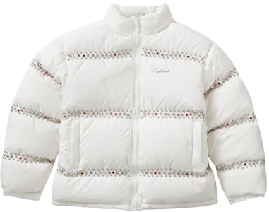 Supreme x B.B. Simon Jaket Puffer Studded Putih Buy Supreme x B.B. Simon Jaket Puffer Studded Putih