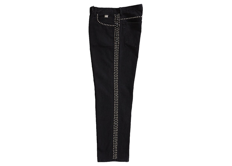 Lookbook 슈프림 x 비비 사이먼 스터드 레귤러 진 블랙 
