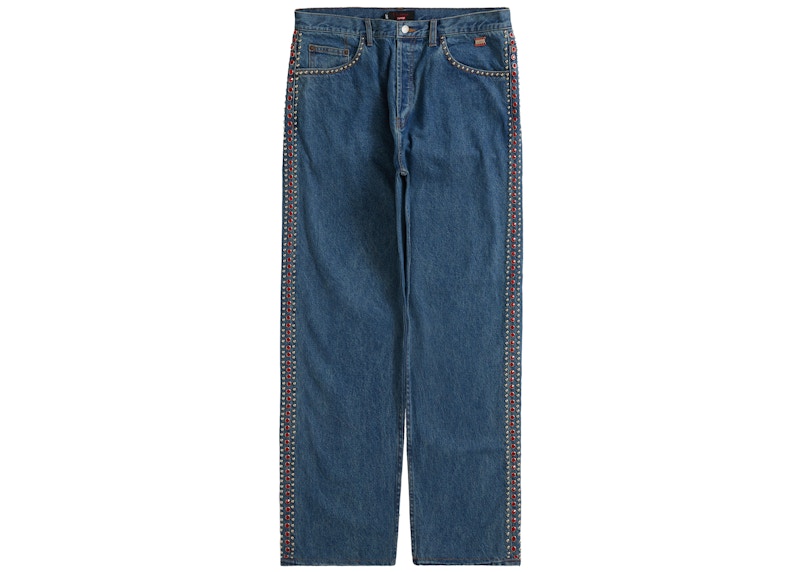 Supreme x B.B. Simon Studded Regular Jean Blue