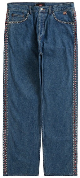 supreme-x-b-b-simon-studded-regular-jean-blue
