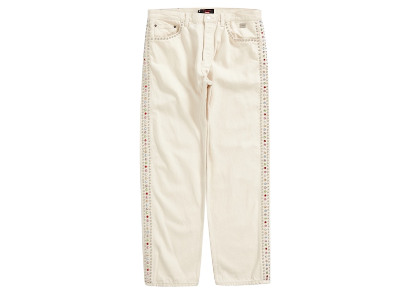 Supreme x B.B. Simon Studded Regular Jean Natural