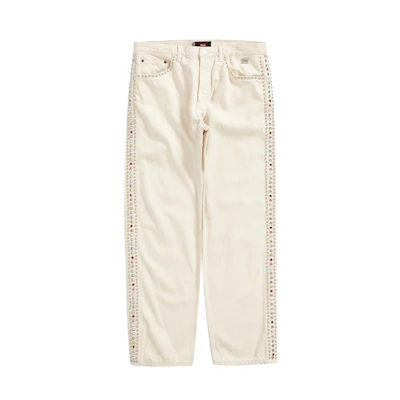 Supreme B.B. Simon Studded Regular Jean Natural