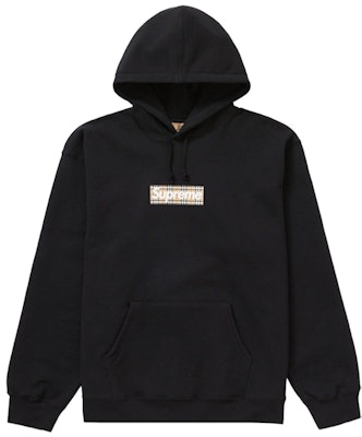 Supreme x Burberry Box Logo Hooded Sweatshirt 'Black' Buy Supreme x Burberry Box Logo Hooded Sweatshirt 'Black'