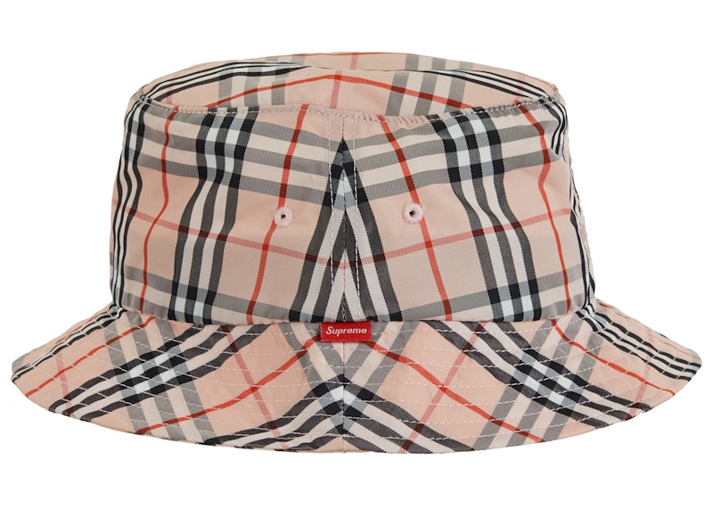 Order Supreme x Burberry 粉紅色漁夫帽