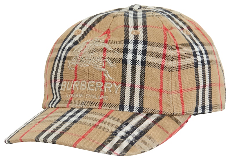 Supreme x Burberry Denim 6-Panel Beige
