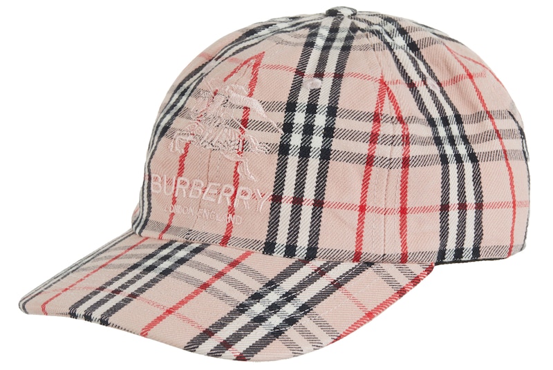 Supreme x Burberry Denim 6-Panel Pink