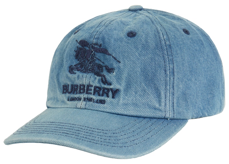 Supreme x Burberry Denim 6-Panel Washed Blue