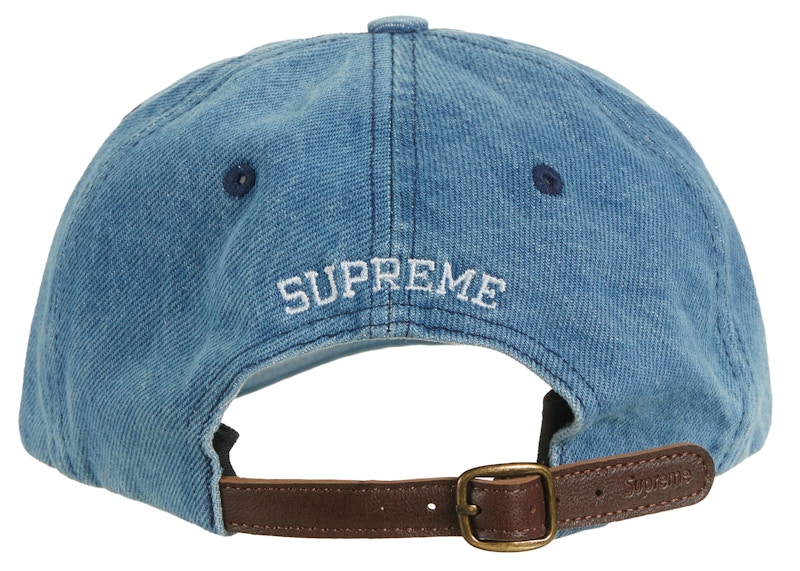 Order Supreme x Burberry Gorra Denim Azul Lavado 6 Paneles