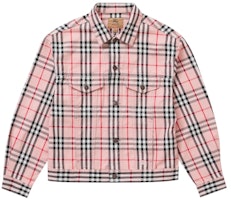 Jaket Denim Trucker Supreme x Burberry 'Pink'. Buy Jaket Denim Trucker Supreme x Burberry 'Pink'.