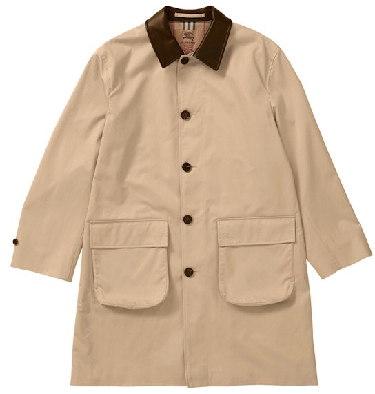 supreme-x-burberry-leather-collar-trench-beige