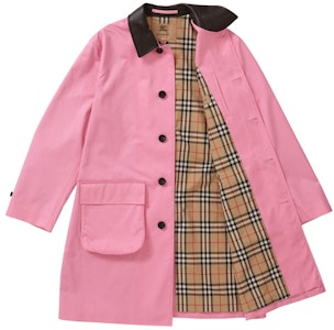 Gabardina Supreme x Burberry Cuello de Cuero 'Rosa' Order Gabardina Supreme x Burberry Cuello de Cuero 'Rosa'