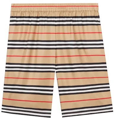 Supreme x Burberry Logo Print Silk Twill Shorts 'Archive Beige' Buy Supreme x Burberry Logo Print Silk Twill Shorts 'Archive Beige'