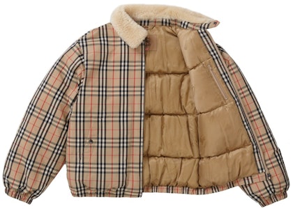 Chaqueta Acolchada Supreme x Burberry con Cuello de Piel 'Beige'. Order Chaqueta Acolchada Supreme x Burberry con Cuello de Piel 'Beige'.