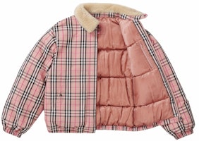 Supreme x Burberry 粉色羊毛領羽絨外套 Order Supreme x Burberry 粉色羊毛領羽絨外套