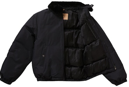 Supreme x Burberry 黑色羊羔毛領羽絨夾克 Order Supreme x Burberry 黑色羊羔毛領羽絨夾克