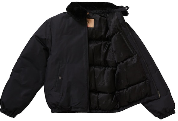 Supreme x Burberry Shearling Collar Down Puffer Jacket 'Black' Order Supreme x Burberry Shearling Collar Down Puffer Jacket 'Black'
