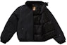 Order Supreme x Burberry Shearling Collar Down Puffer Jacket 'Black'