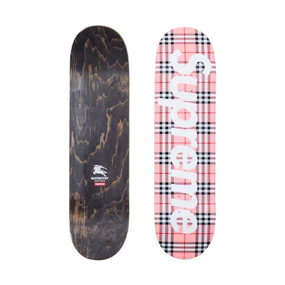 Supreme Burberry SS22 Week3 Skateboard Classic Checkered Maple Wood Deck SUP-SS22-BURBERRY