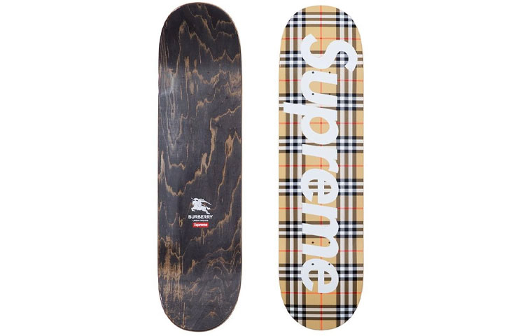 Order Supreme x Burberry SS22 第三週經典格紋楓木滑板 SUP-SS22-BURBERRY