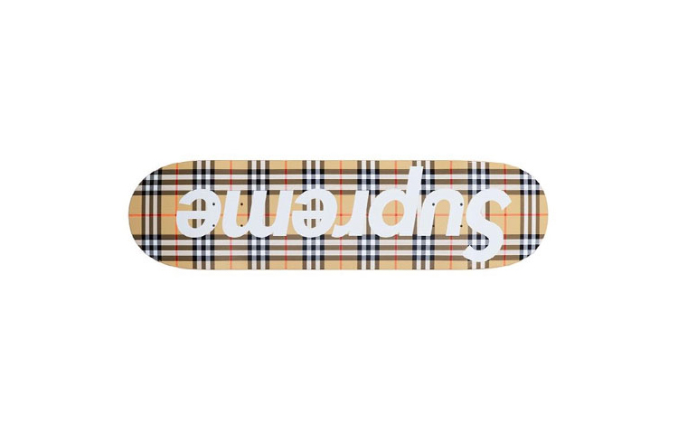 Shop Supreme x Burberry SS22 第三週經典格紋楓木滑板 SUP-SS22-BURBERRY