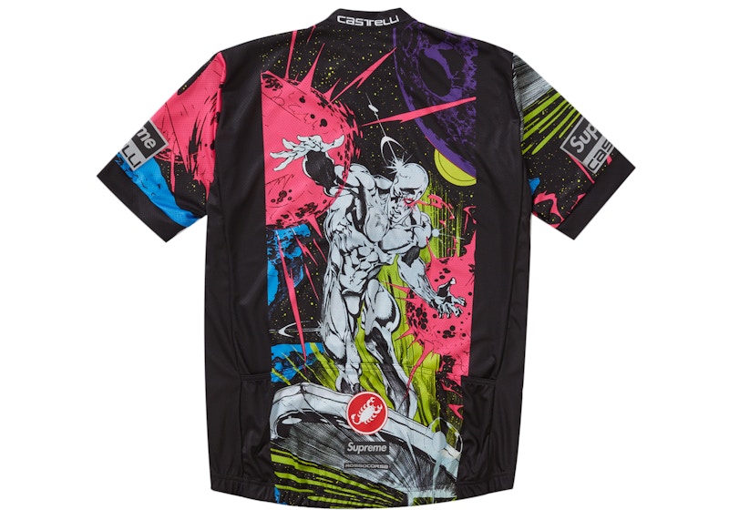 Order Supreme x Castelli Maillot Ciclismo Silver Surfer Multicolor