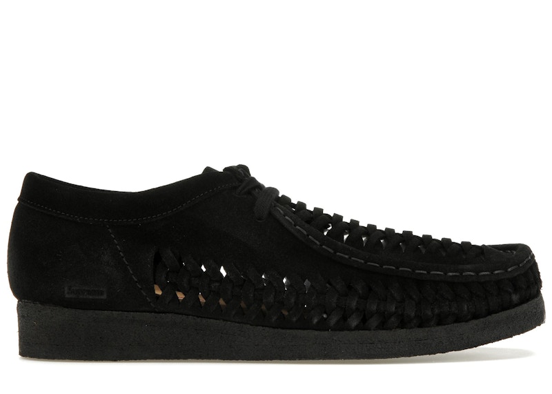 Supreme x Clarks Originals Woven Wallabee Black